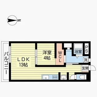 箕面レジデンス【3階】の間取り