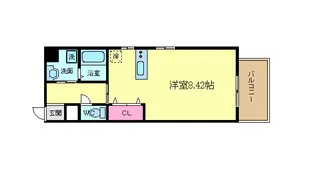 サンクチュアリ四条高倉【2階】の間取り