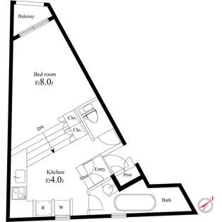 メイプル新中野【2階】の間取り