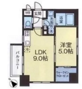 エフ・パークレジデンス横浜反町3261【3階】の間取り