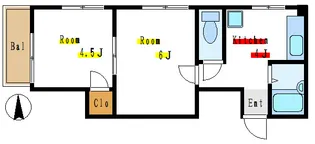 伊藤コーポ【3階】の間取り