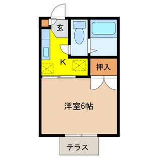 メゾン・ド・ルー【1階】の間取り