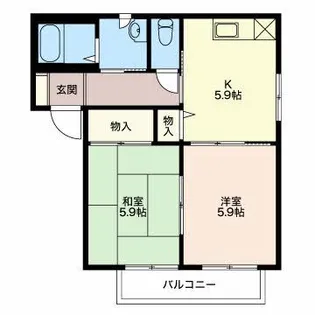 ベルソーナ C【2階】の間取り