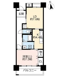 URビーコンヒル能見台イーストプラザ【6階】の間取り