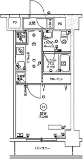 スカイコートパレス大島【9階】の間取り
