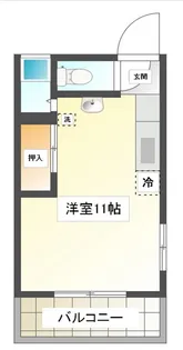 フォートレスB【3階】の間取り