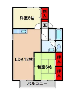 バイオレットハイツ【2階】の間取り