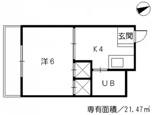 大須ハイツ【3階】の間取り