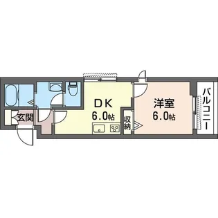 Comforza Umeyashiki【3階】の間取り
