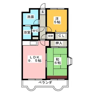 リバーサイド富士 II【1階】の間取り