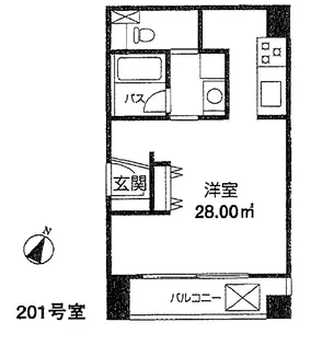 CREST六本木【2階】の間取り