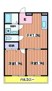 アムールムーン【2階】の間取り