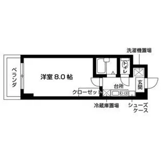 クオーレ南草津【1階】の間取り
