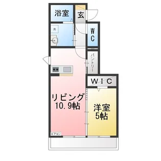 エルブランシュ・ドゥエ【1階】の間取り