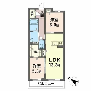 グラッツィエ【3階】の間取り