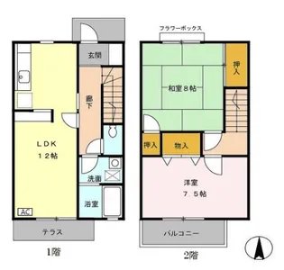 ロイヤルガーデンBの間取り