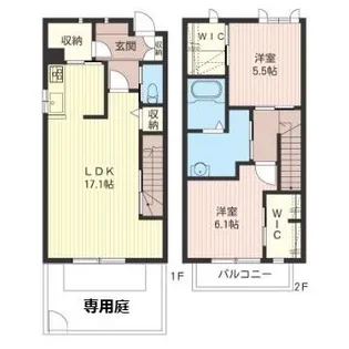 ル・ソレイユ A【1階】の間取り