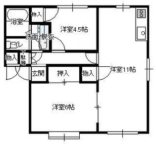 プレンティKI【2階】の間取り