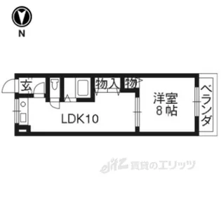 レオハイム長尾3【5階】の間取り