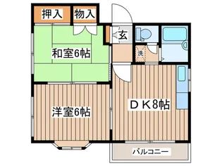 ロ-ズハイム 2【2階】の間取り