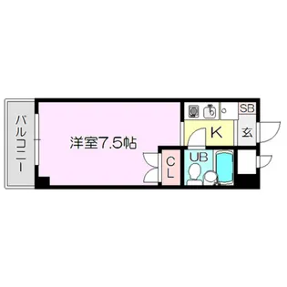 エクセレンス新大阪【5階】の間取り