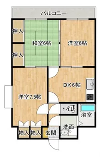 グランドールオオニシ【3階】の間取り