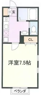 クラルテ玉川学園【2階】の間取り