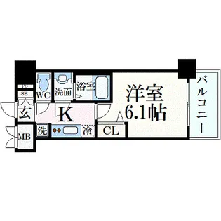 プレサンス THE MOTOYAMA【4階】の間取り