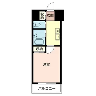 スカイコートヴァンテアン東日本橋【9階】の間取り