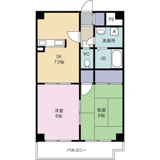 エクセル南浦和【5階】の間取り