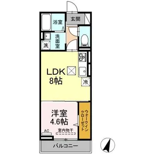 D-premier大学南【1階】の間取り