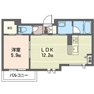 コレンス仙台坂【2階】の間取り