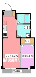 ラシーネ結【1階】の間取り