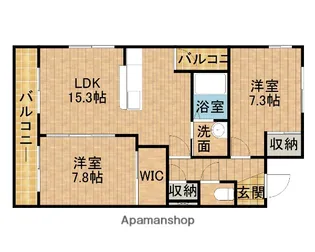 レフィナード【2階】の間取り