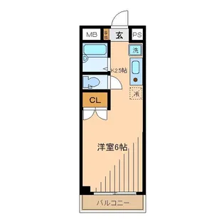 レジデンスKUROSU【3階】の間取り