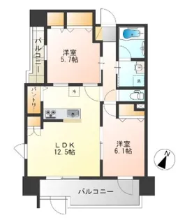 joie方南町(ジョワ方南町)【1階】の間取り