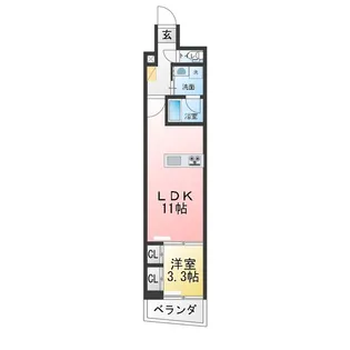 ライフモリ20号館【2階】の間取り