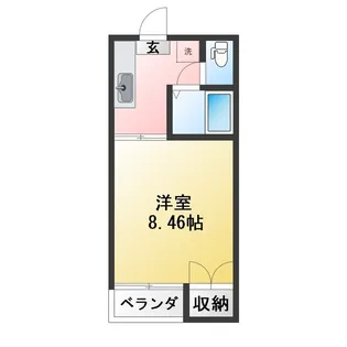 シュープリーム??岡【2階】の間取り