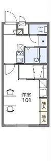 レオパレス南光【1階】の間取り