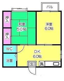 ファーストイン ビバリーヒルズA棟【1階】の間取り