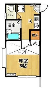 パレス安積III【1階】の間取り