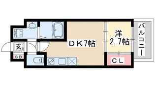 セレニテ新大阪エクラ【2階】の間取り