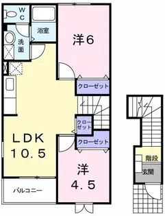ソレーユF【2階】の間取り