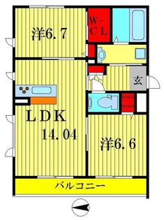 シャーメゾン高柳【3階】の間取り