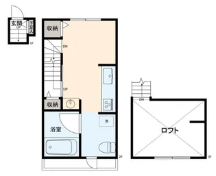 フレクション千歳烏山【2階】の間取り