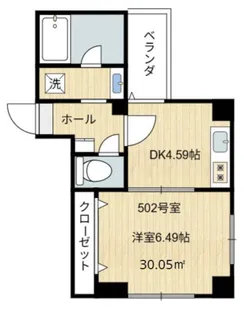 シャンテ業平橋【5階】の間取り