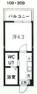 南馬込 新築アパート【2階】の間取り