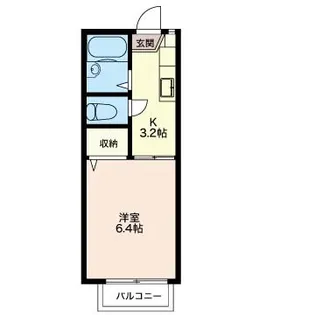 エステート・ワン【2階】の間取り