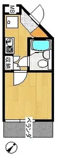 トラストステージ蒔田【2階】の間取り