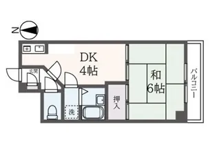 ノースランド国立【2階】の間取り